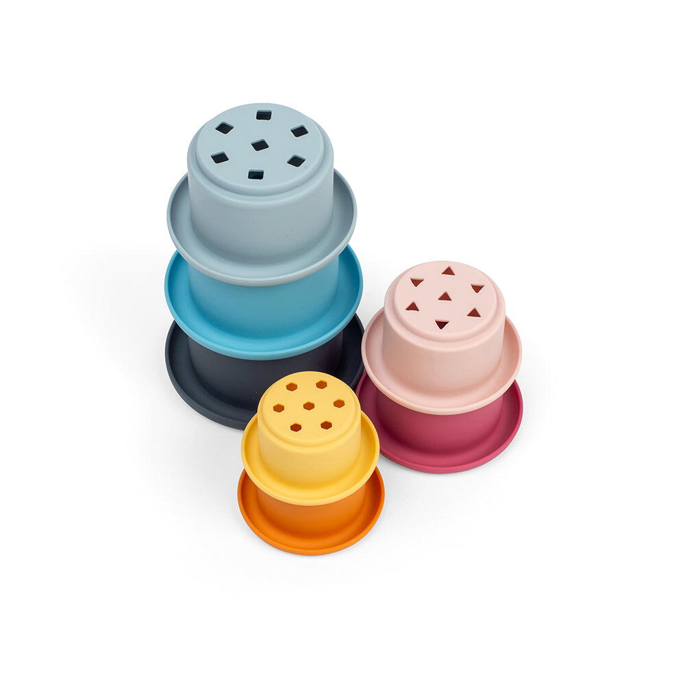 Set cupe de stivuit din silicon PlayLearn Toys