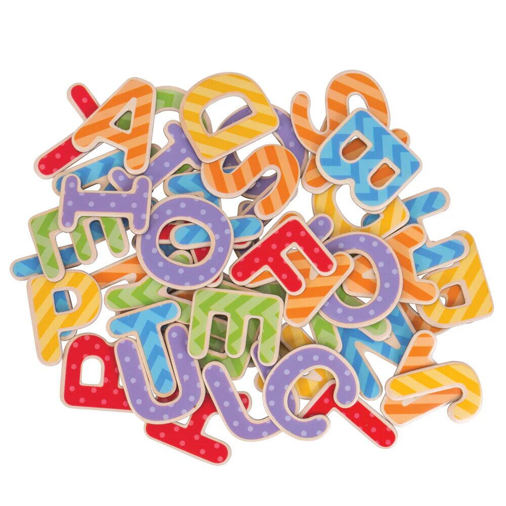 Set litere magnetice de tipar - 49 piese PlayLearn Toys