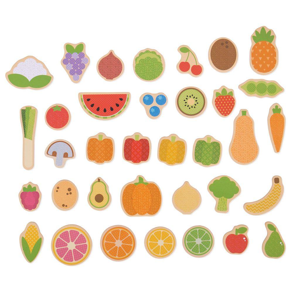 Set magnetic - Fructe si Legume PlayLearn Toys
