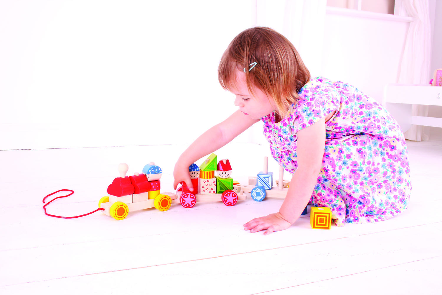Trenuletul colorat cu forme PlayLearn Toys