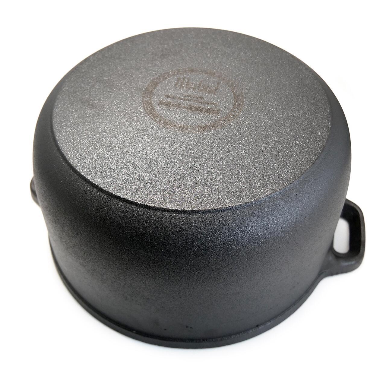 Oala de fonta cu capac, lingura de lemn, 7 L, Perfect Home GartenVIP DiyLine