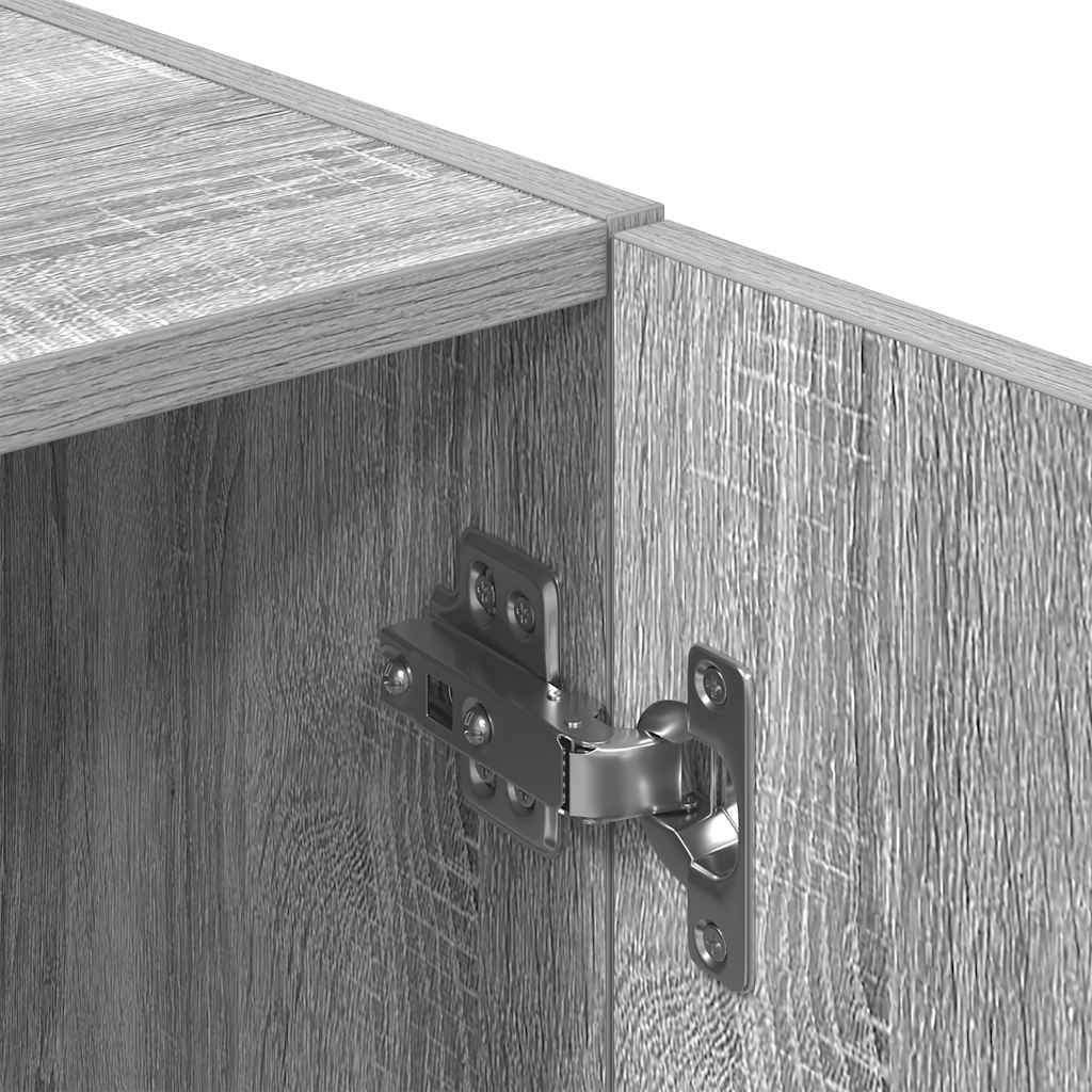 Set dulap de bucătărie din 3 piese, gri Sonoma, lemn derivat GartenMobel Dekor