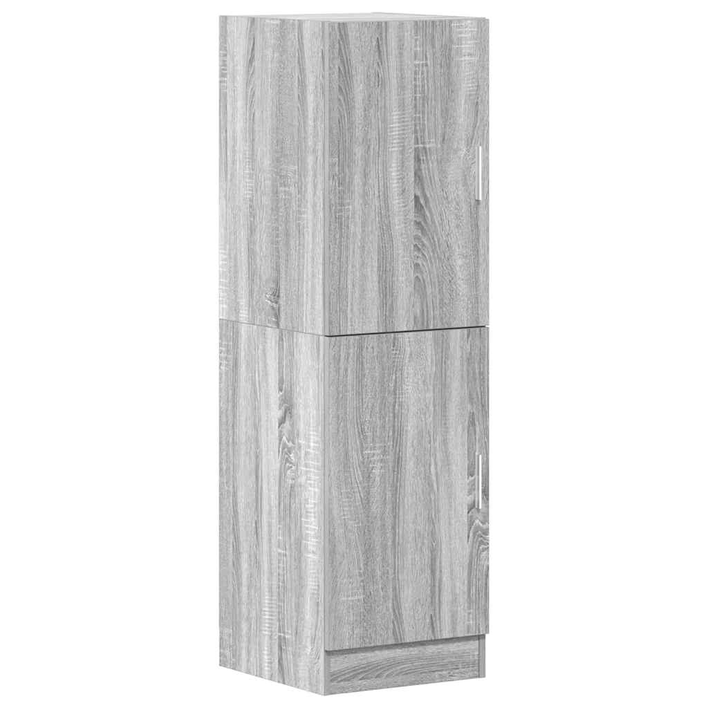 Set dulap de bucătărie din 3 piese, gri Sonoma, lemn derivat GartenMobel Dekor