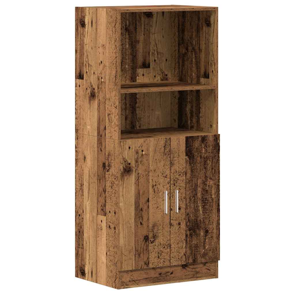 Set dulap de bucătărie din 3 piese Lemn vechi Lemn prelucrat GartenMobel Dekor