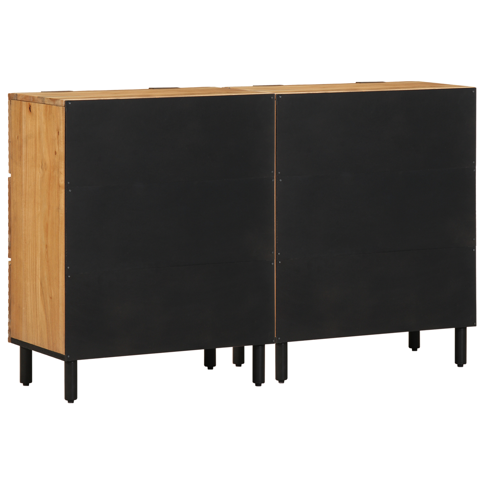 Sideboards 2 piese Marron 60x33x75 cm Lemn Masiv de Acacia GartenMobel Dekor