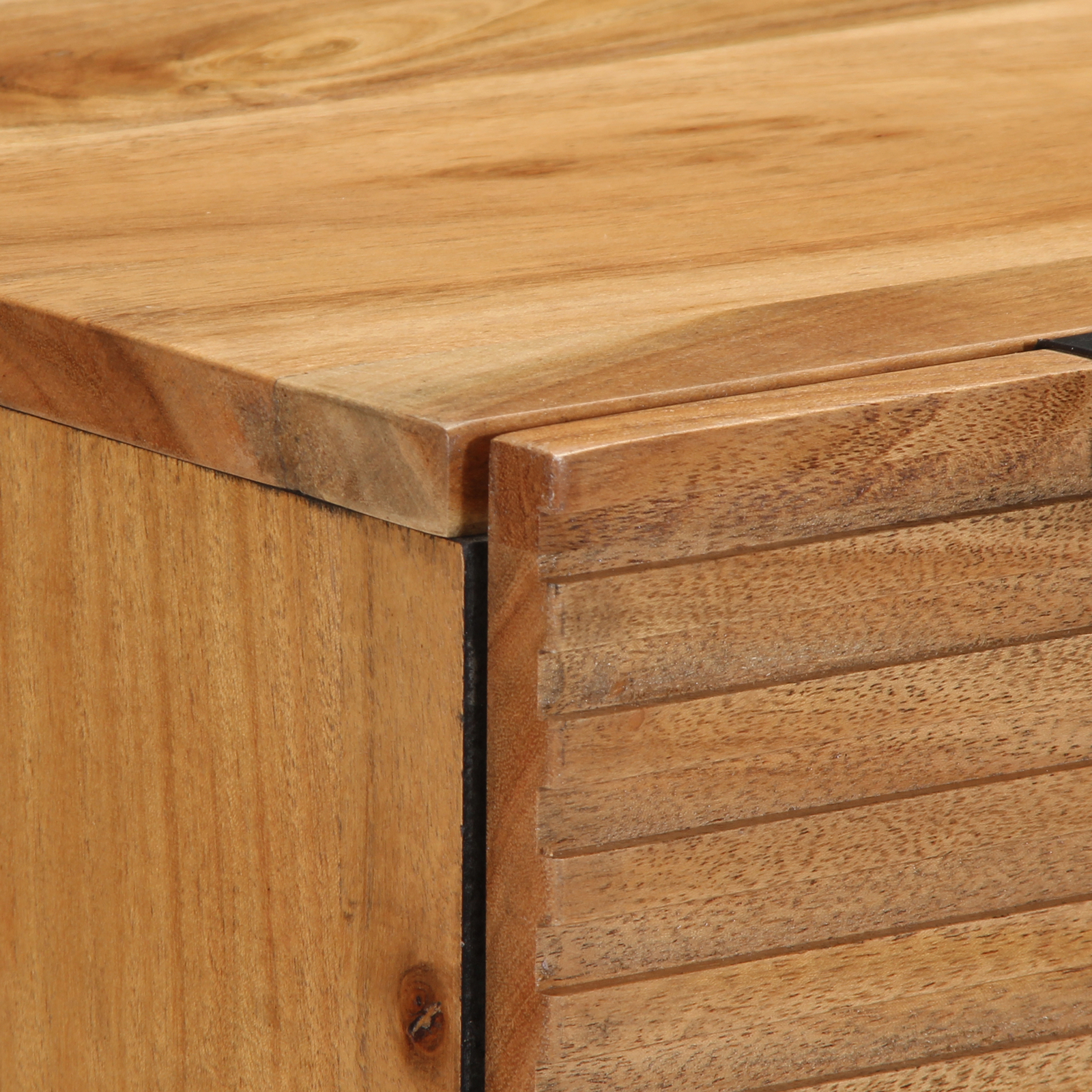 Sideboards 2 piese Marron 60x33x75 cm Lemn Masiv de Acacia GartenMobel Dekor