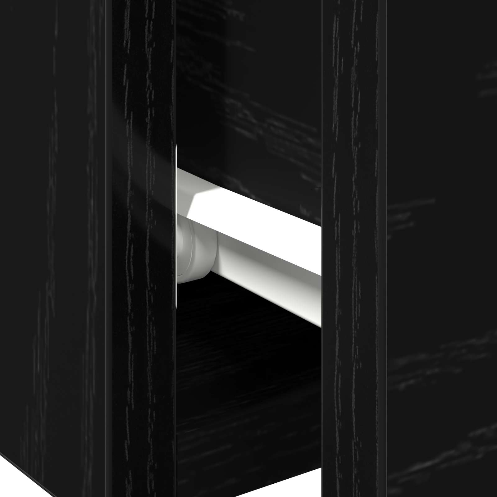 Cabițele 2 piese Stejar negru 102x30x20 cm Lemn prelucrat GartenMobel Dekor