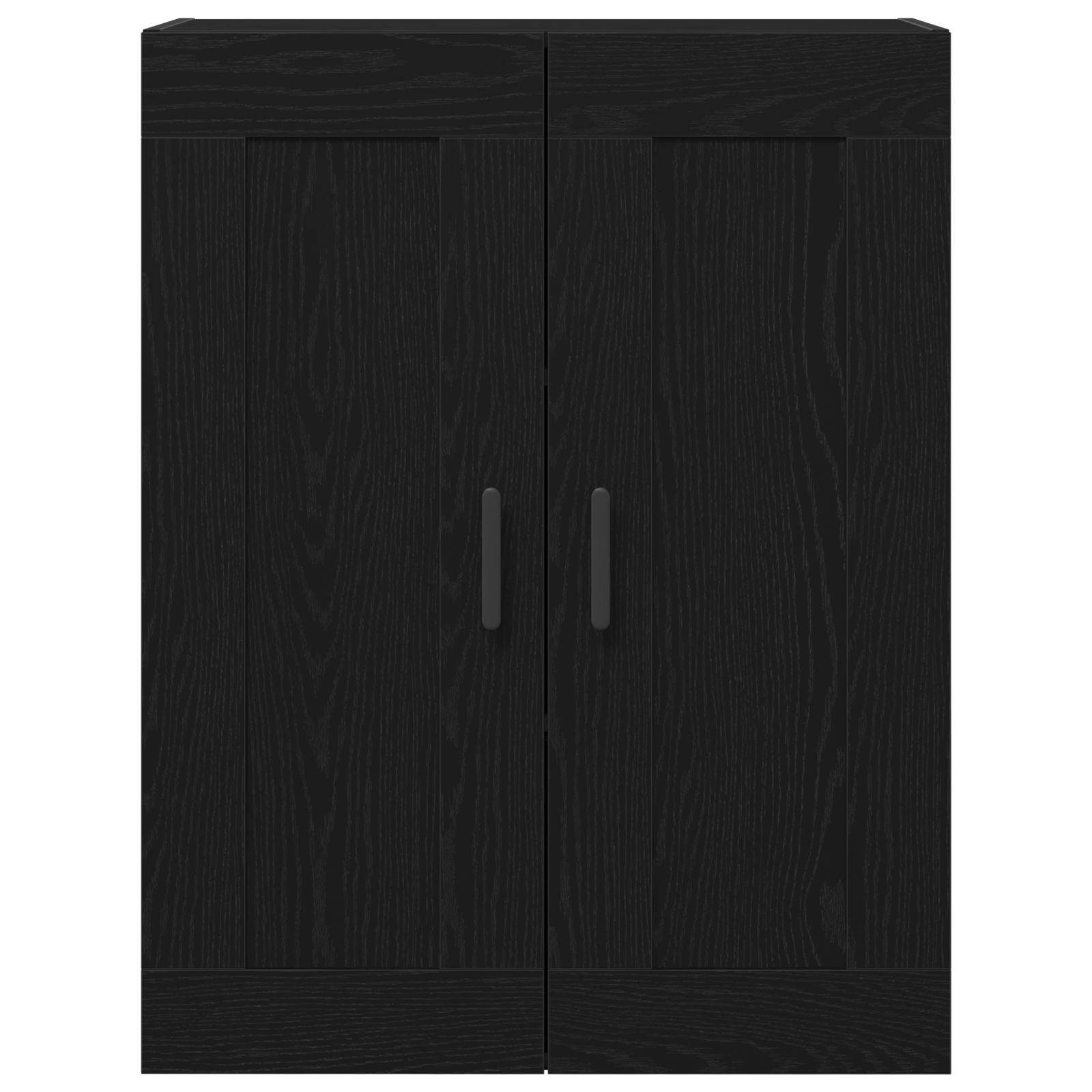 Highboard Negru Stejar 69.5x34x180 cm Lemn Ingineresc GartenMobel Dekor