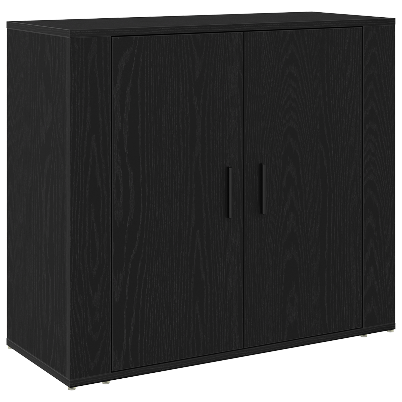 Highboard din stejar negru din lemn stratificat GartenMobel Dekor