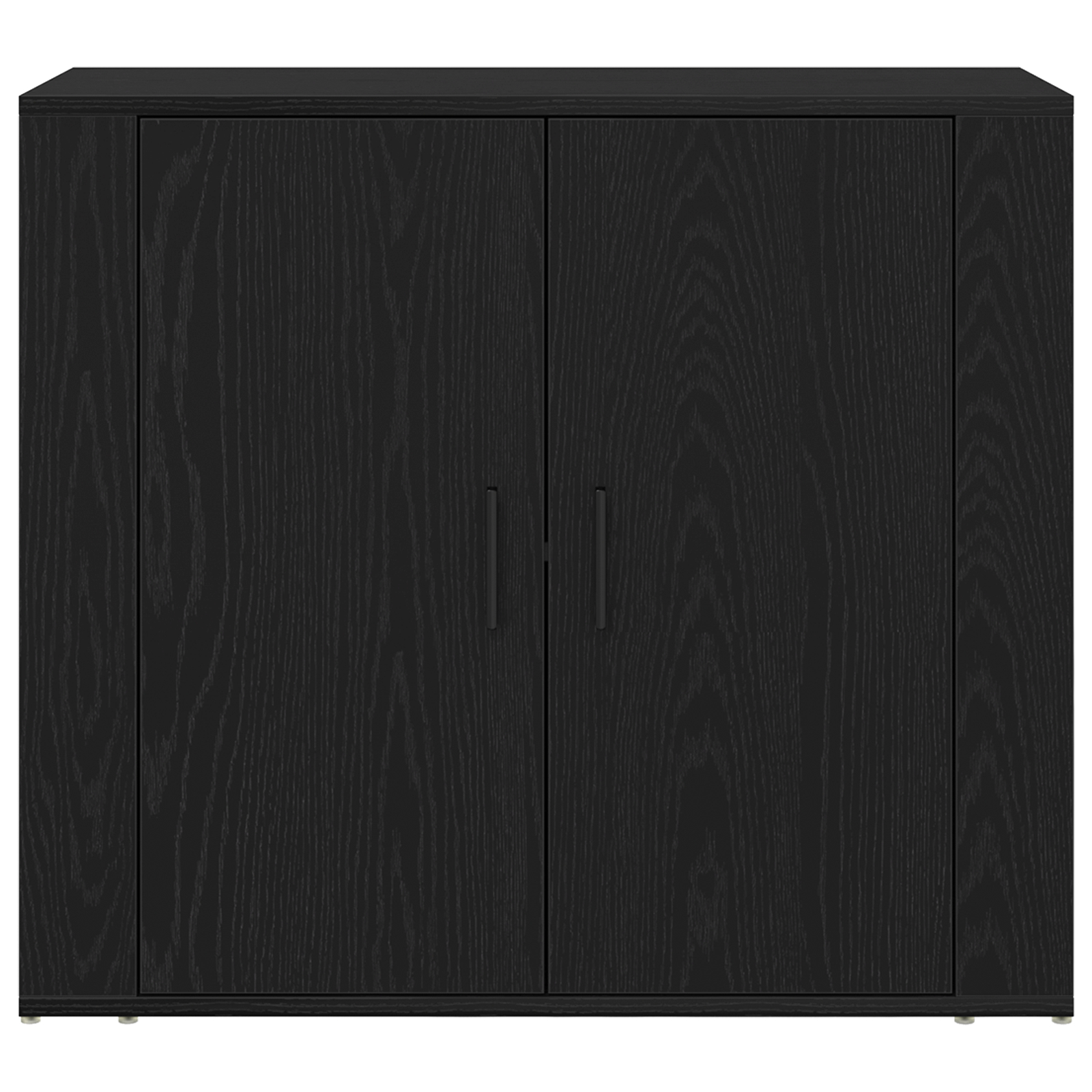 Highboard din stejar negru din lemn stratificat GartenMobel Dekor