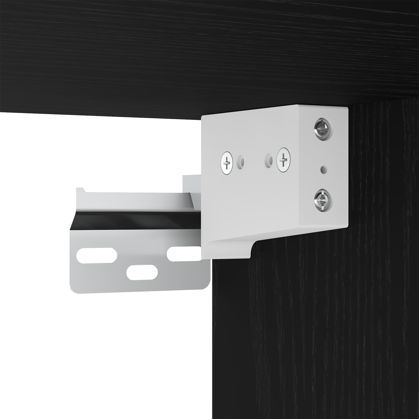 Set 6 piese cabinet TV montat pe perete stejar negru lemn prelucrat GartenMobel Dekor