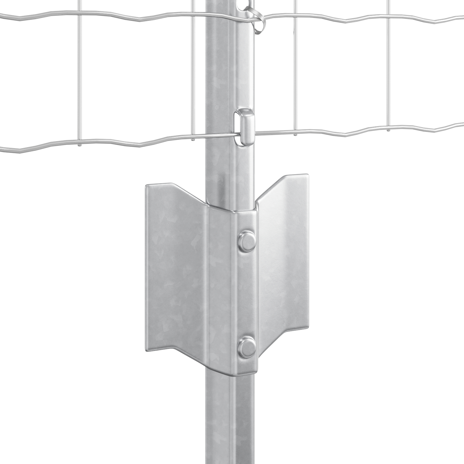 Euro Fence cu 5 U Posts Argintiu 0,4x10 m Oțel GartenMobel Dekor