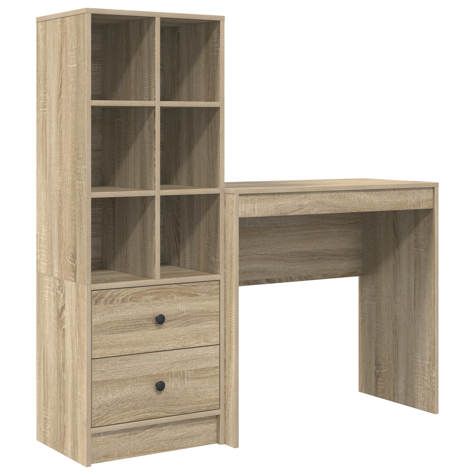Birou cu Stocare Sonoma Oak Lemn Inginerizat GartenMobel Dekor