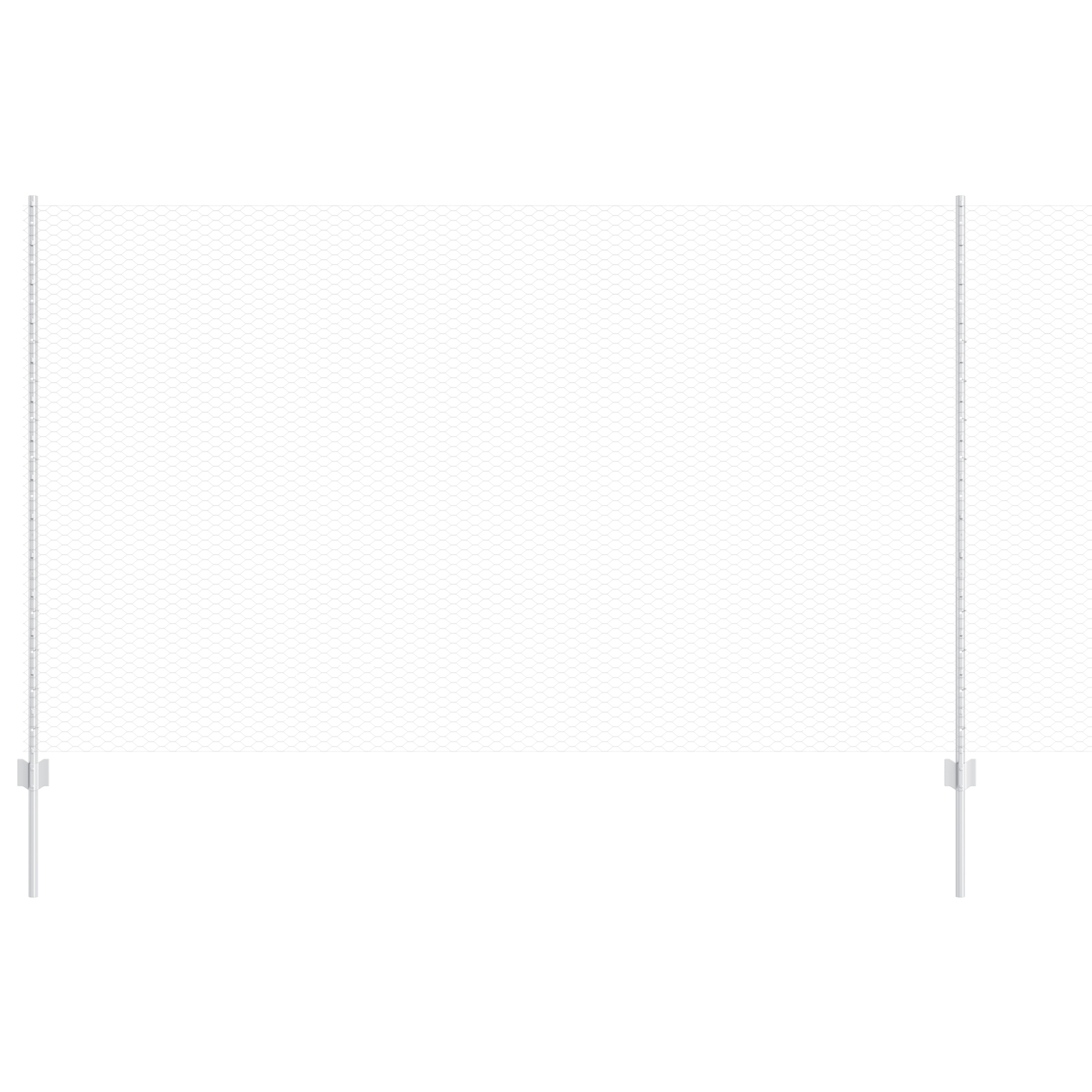 Stâlpi de Gard 22 pcs U-Channel 140 cm Oțel Galvanizat,  Gard Hexagonal 1.4x25 m Oțel Galvanizat GartenMobel Dekor