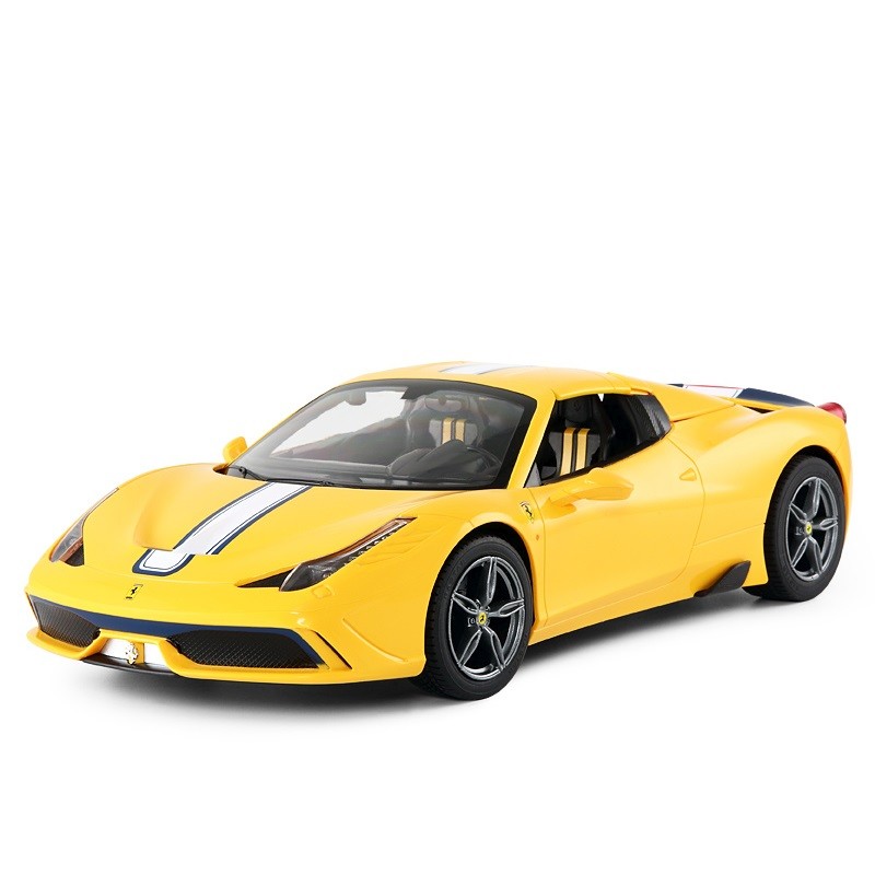 MASINA CU TELECOMANDA FERRARI 458 SPECIALE A GALBEN SCARA 1 LA 14 SuperHeroes ToysZone