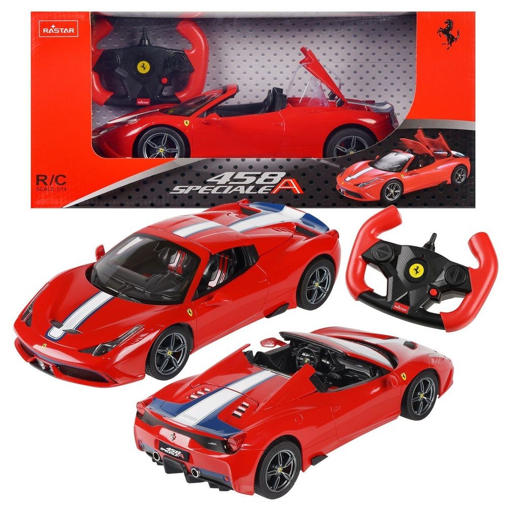 MASINA CU TELECOMANDA FERRARI 458 SPECIALE A ROSU SCARA 1 LA 14 SuperHeroes ToysZone