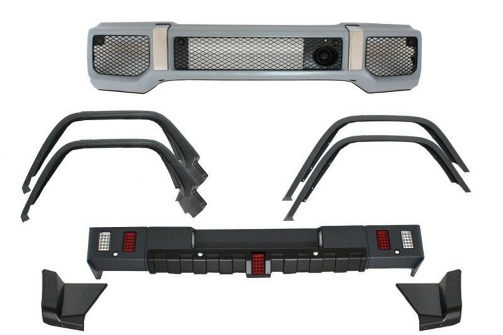 Pachet Exterior Mercedes G-Class W463 (1989-2018) G63 G65 Design cu Prelungiri Aripi Extensii Performance AutoTuning