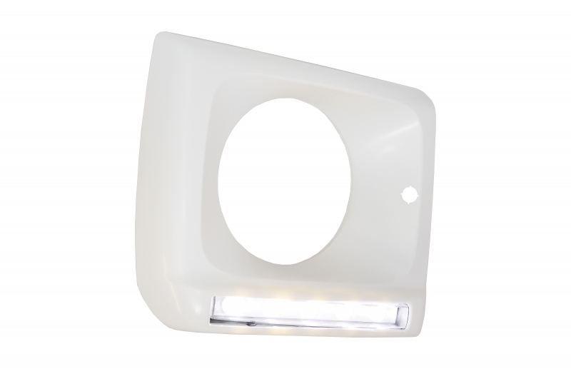 Pachet Exterior Mercedes G-Class W463 (1989-2018) G63 G65 Design cu Prelungiri Aripi Extensii si Carcasa faruri cu Lumini de zi dedicate LED DRL Performance AutoTuning