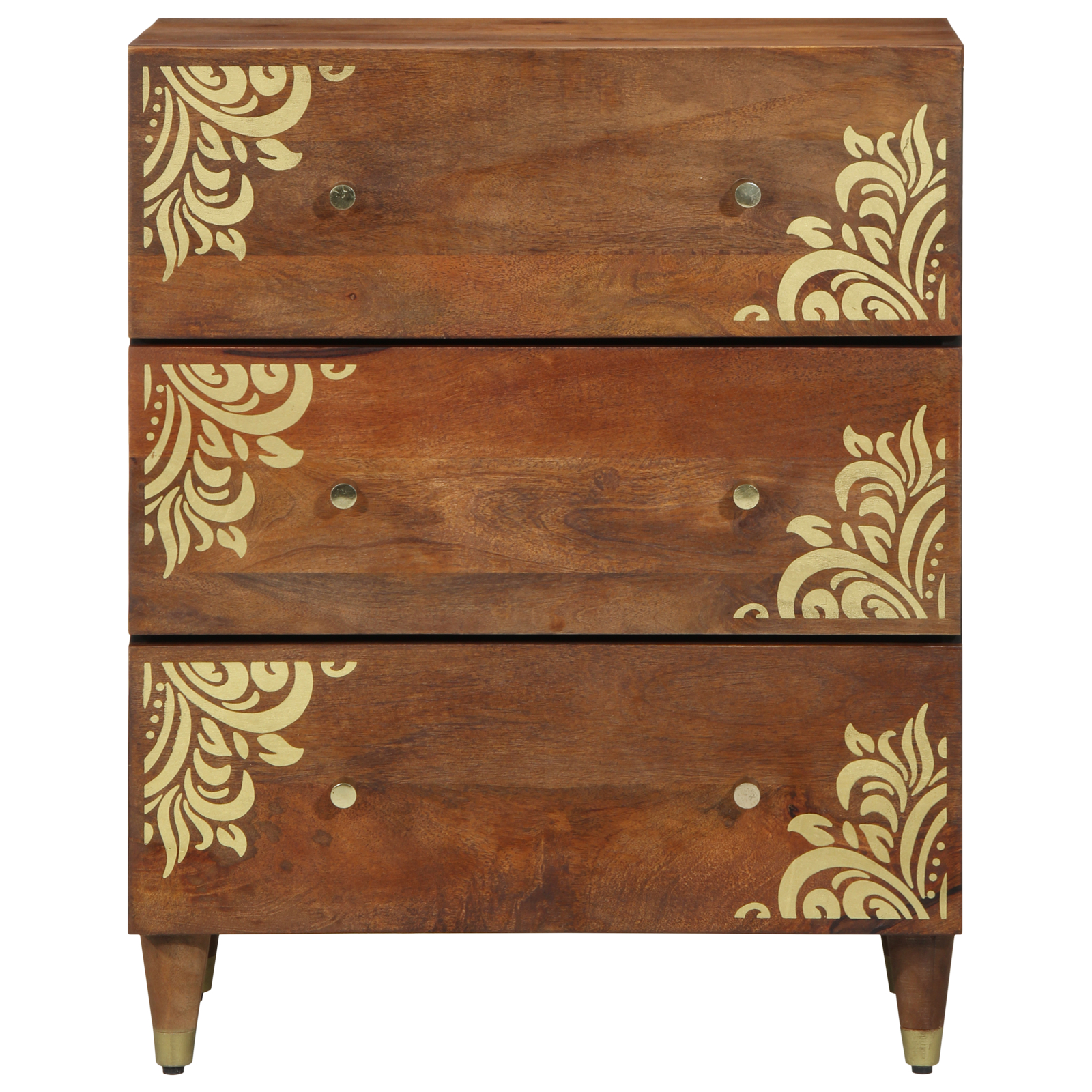 Set de Mobilier pentru Baie  3 Piese Lemn Solid de Mango, Bufet  60x33x75 cm Lemn Solid de Mango GartenMobel Dekor