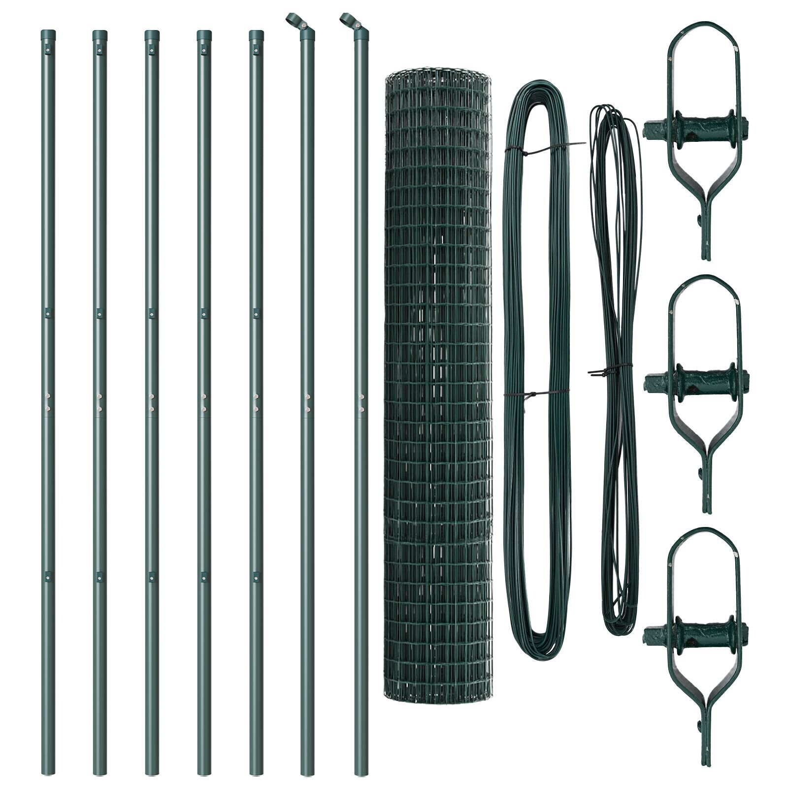 Euro Fence Set de 2 Verde Oțel Vopsit Electrostatic 10 x 1,5 m GartenMobel Dekor
