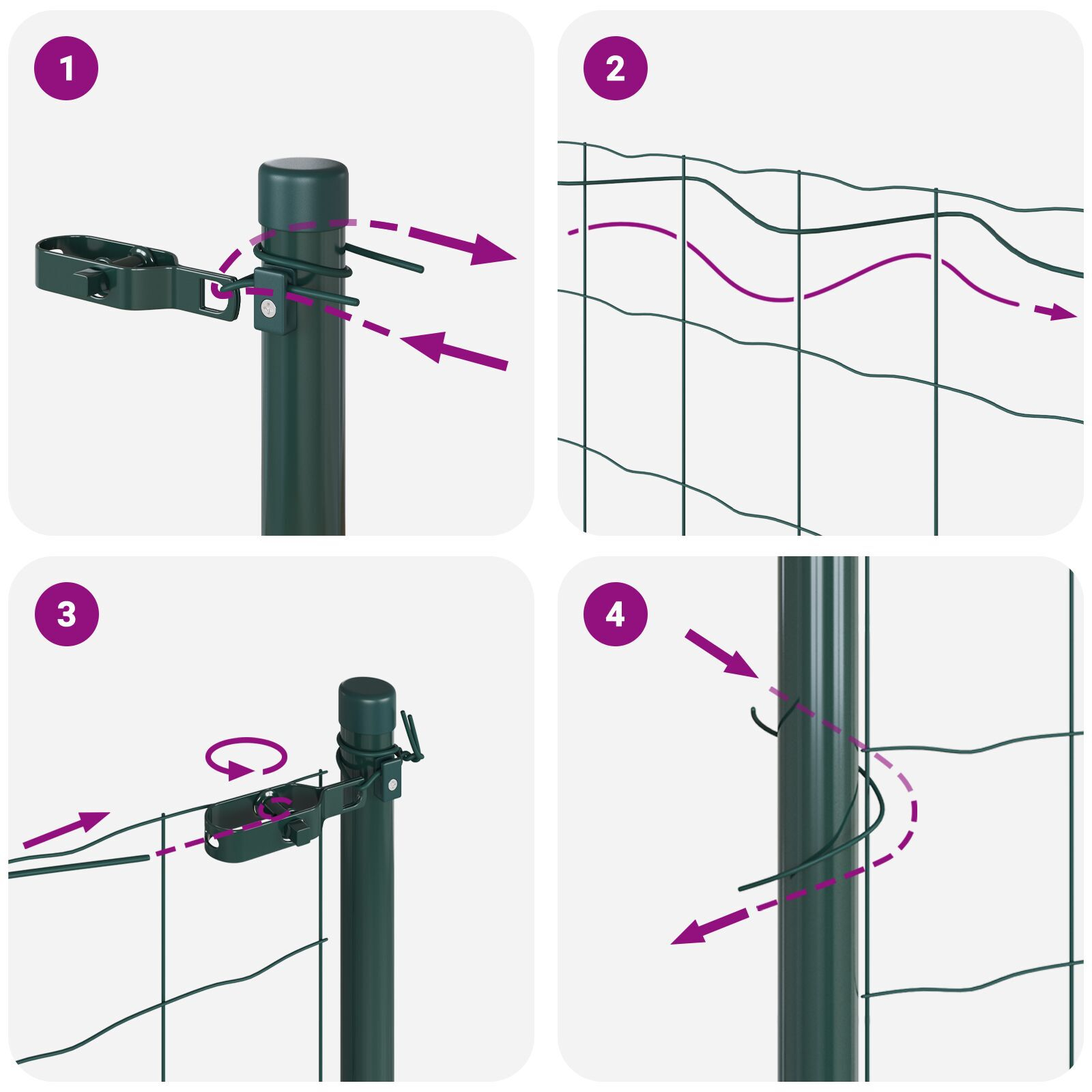 Euro Fence cu 7 Stâlpi 1.2x10 m Oțel Galvanizat Verde GartenMobel Dekor