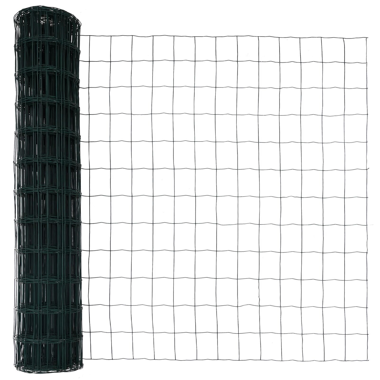 Euro Fence cu 7 stâlpi 1x10 m Oțel galvanizat Verde GartenMobel Dekor