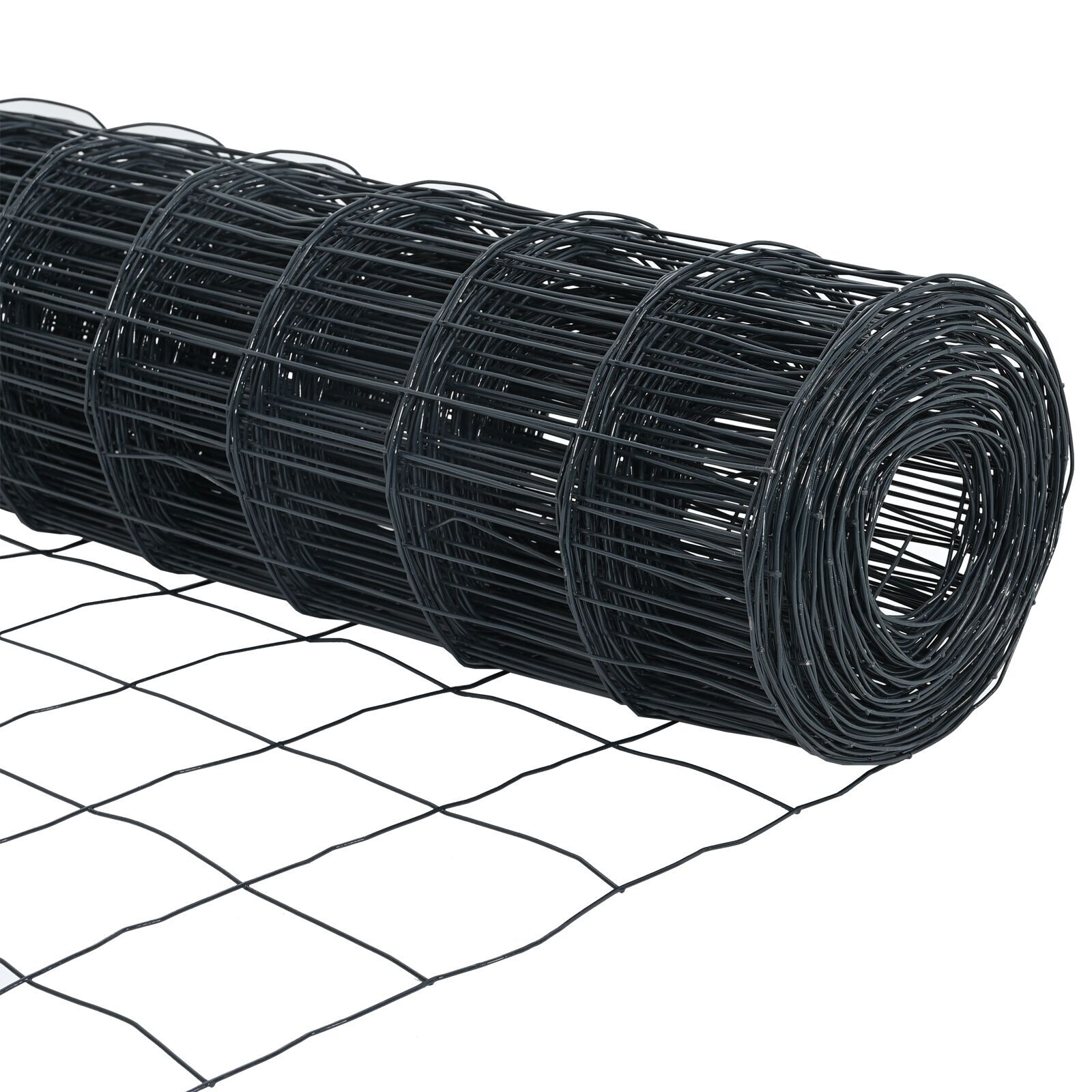 Euro Fence cu 7 stâlpi 1.5x10 m Oțel galvanizat Gri GartenMobel Dekor