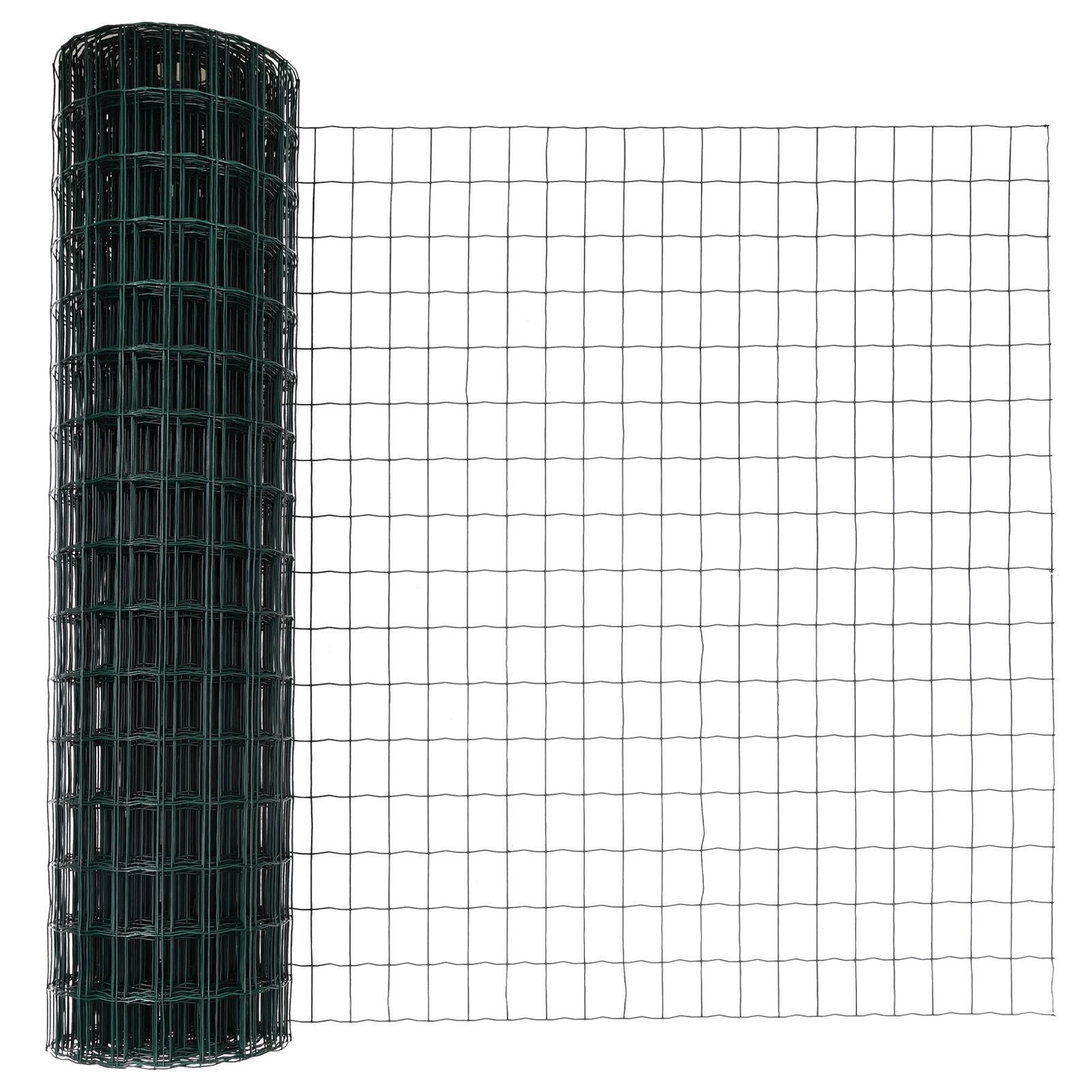 Gard Euro cu 13 stâlpi 1.2x25 m Oțel galvanizat Verde GartenMobel Dekor