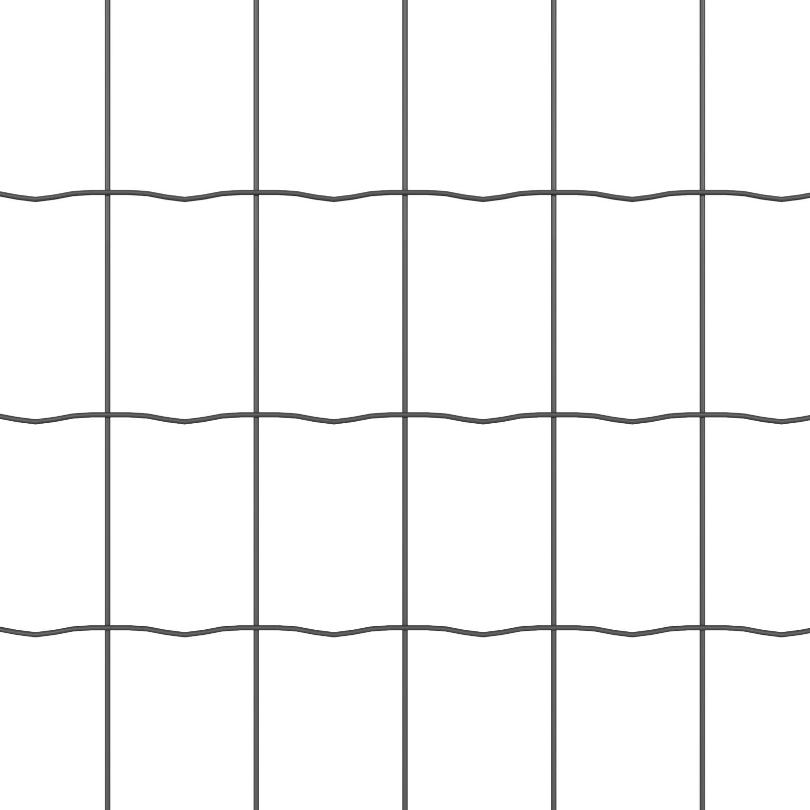 Gard Euro cu 7 Stâlpi 1.5x10 m Oțel Galvanizat Gri GartenMobel Dekor