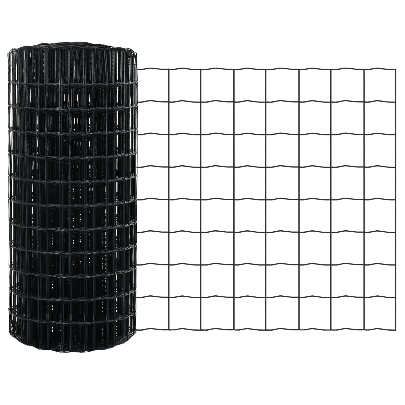 Împrejmuire Euro cu 7 posturi 0.8x10 m din oțel galvanizat gri GartenMobel Dekor