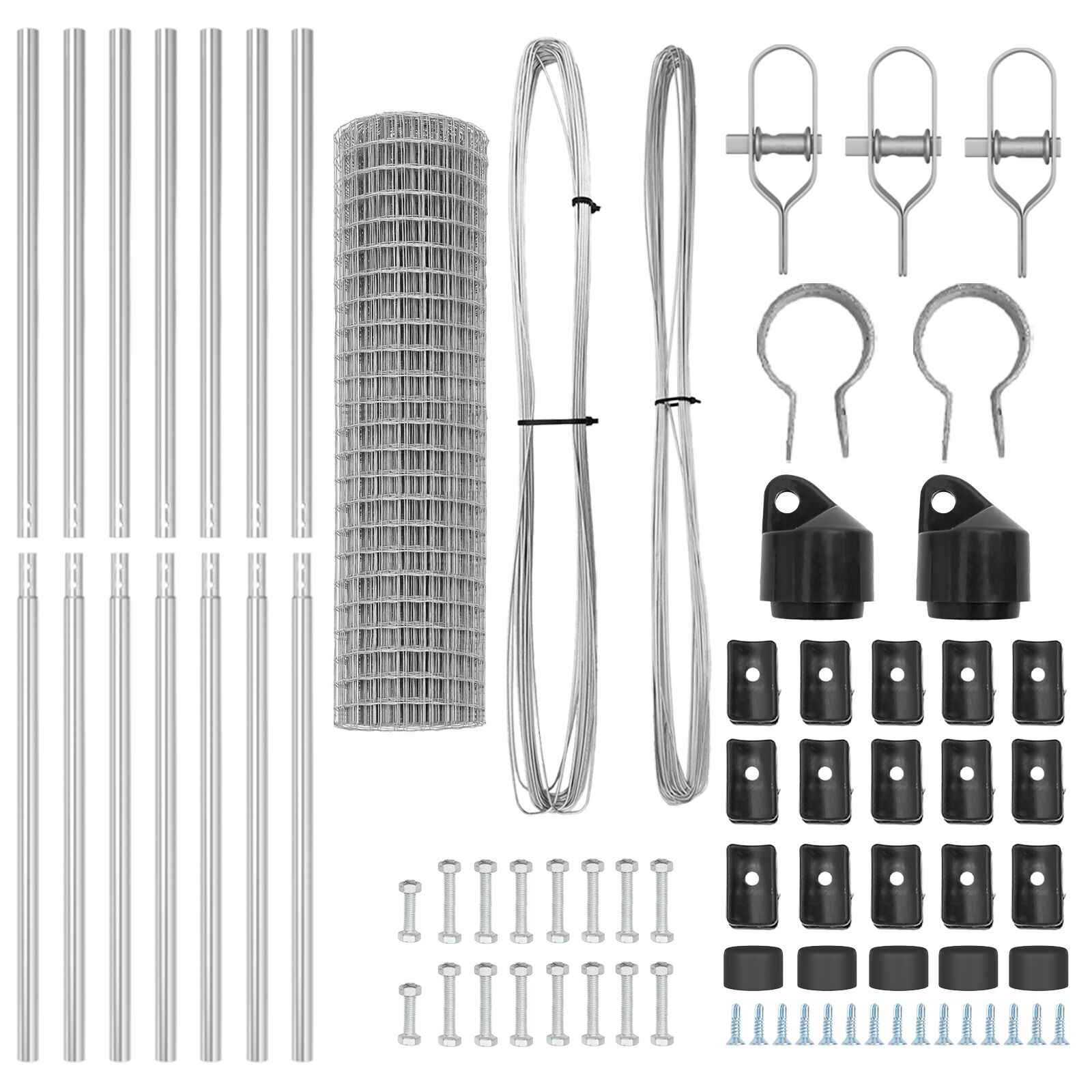 Euro Fence cu 13 stâlpi 1.2x25 m Oțel galvanizat GartenMobel Dekor