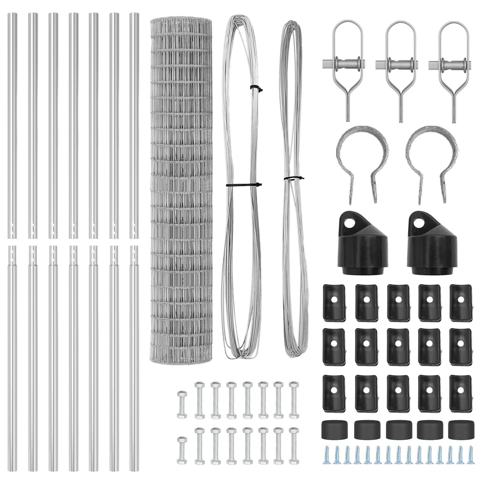 Euro Fence cu 7 Stâlpi 1.6x10 m Oțel Galvanizat GartenMobel Dekor