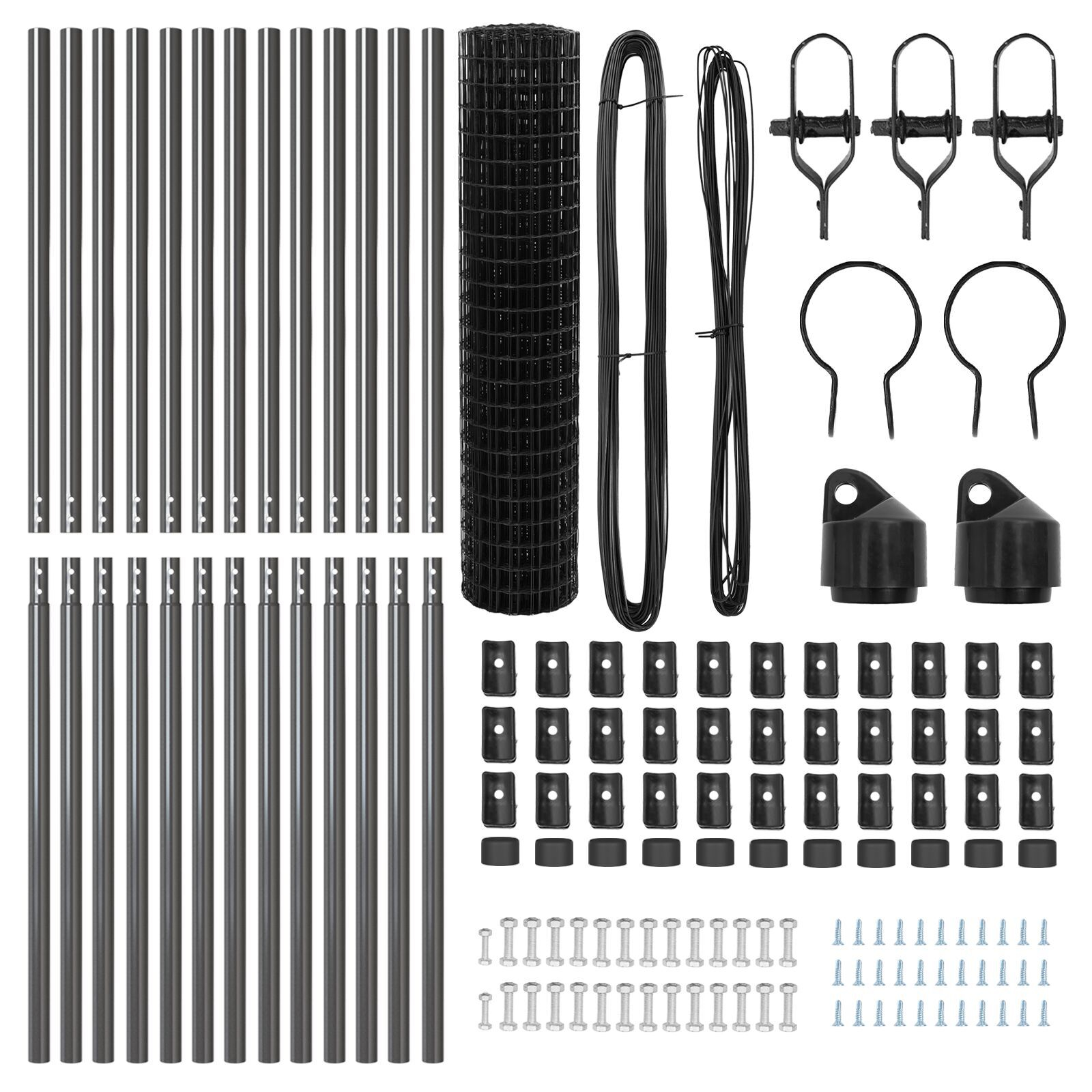 Gard Euro Set de 2 Gri Oțel 25 x 1 m Durabil Gard Euro GartenMobel Dekor