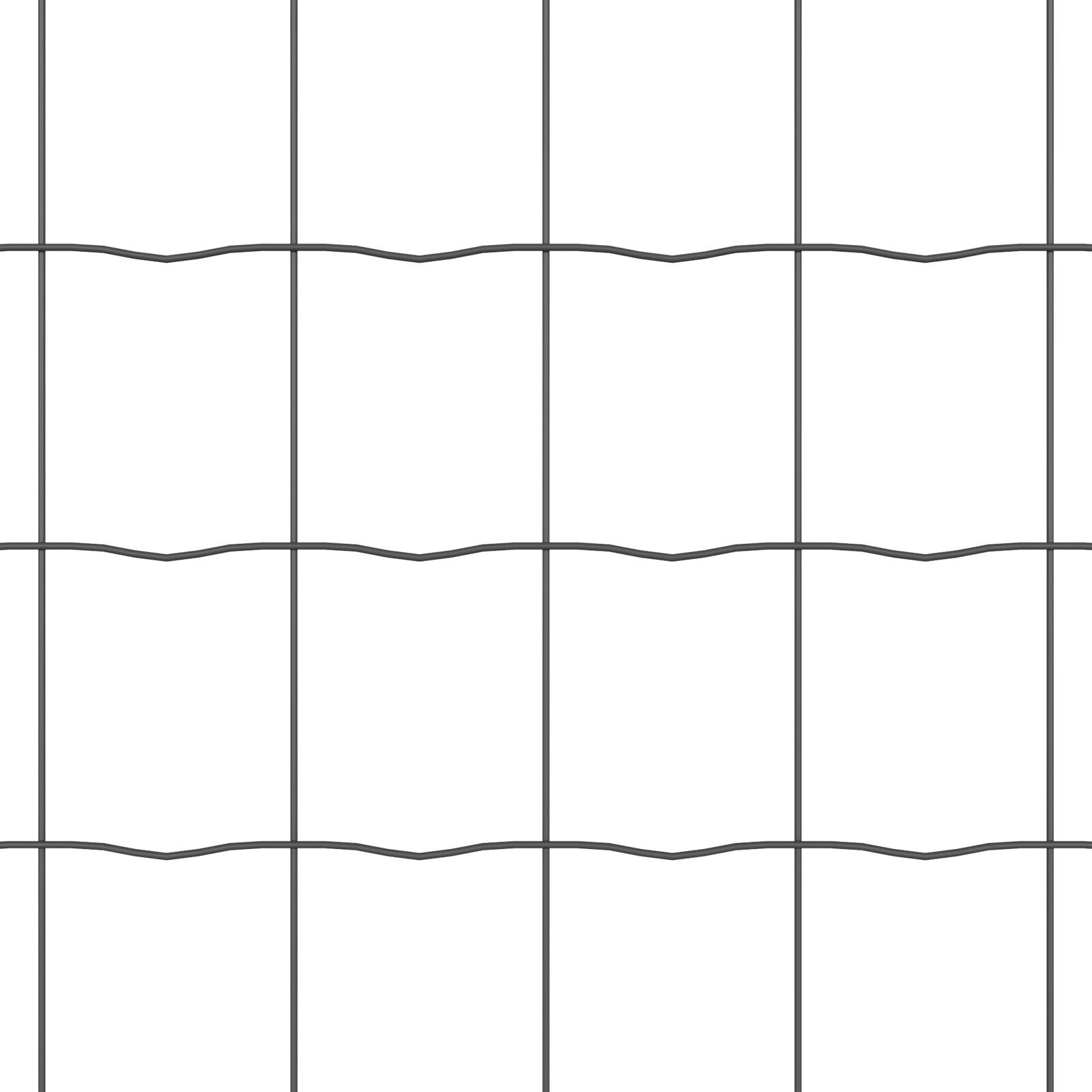 Gard Euro cu 7 stâlpi 1.6x10 m Oțel galvanizat Gri GartenMobel Dekor