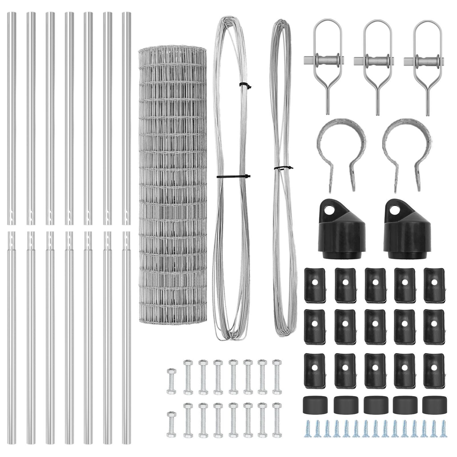 Euro Fence cu 7 Stâlpi 1.2x10 m Oțel galvanizat GartenMobel Dekor