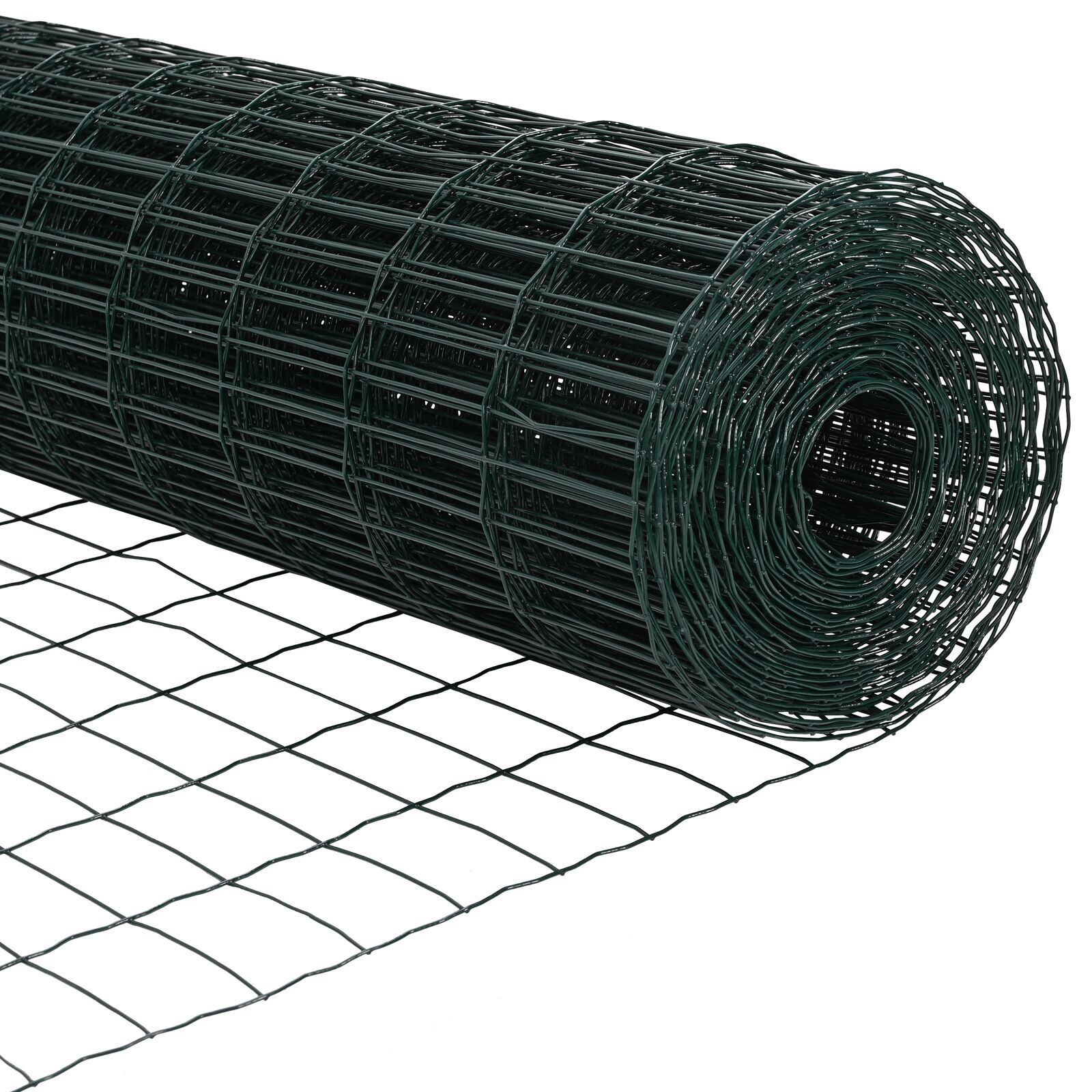 Fence-ul Euro cu 7 Posturi Spike 1x10 m din Oțel Galvanizat Verde GartenMobel Dekor
