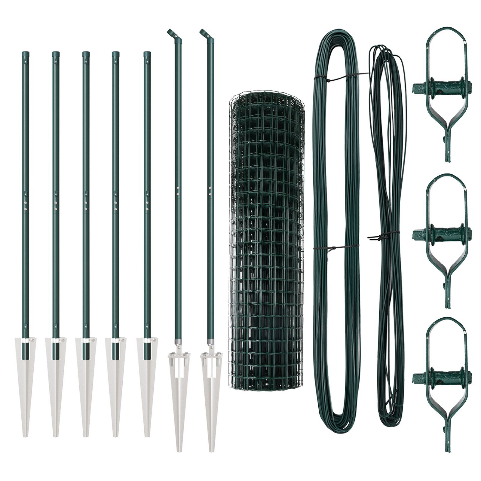 Gard Euro Set de 2 Verde Oțel vopsit electrostatic 10 x 1,0 m GartenMobel Dekor