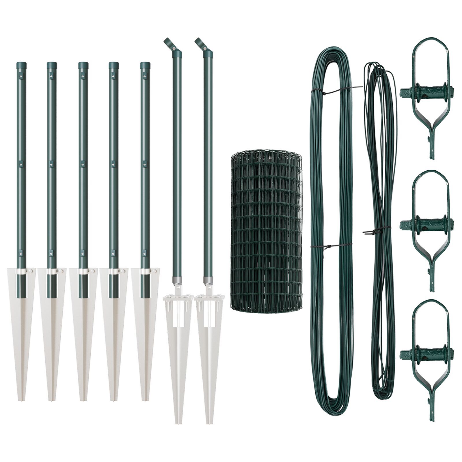 Îngrădire Euro Set de 2 Verde Metal 10 x 0.8 m Durabil GartenMobel Dekor