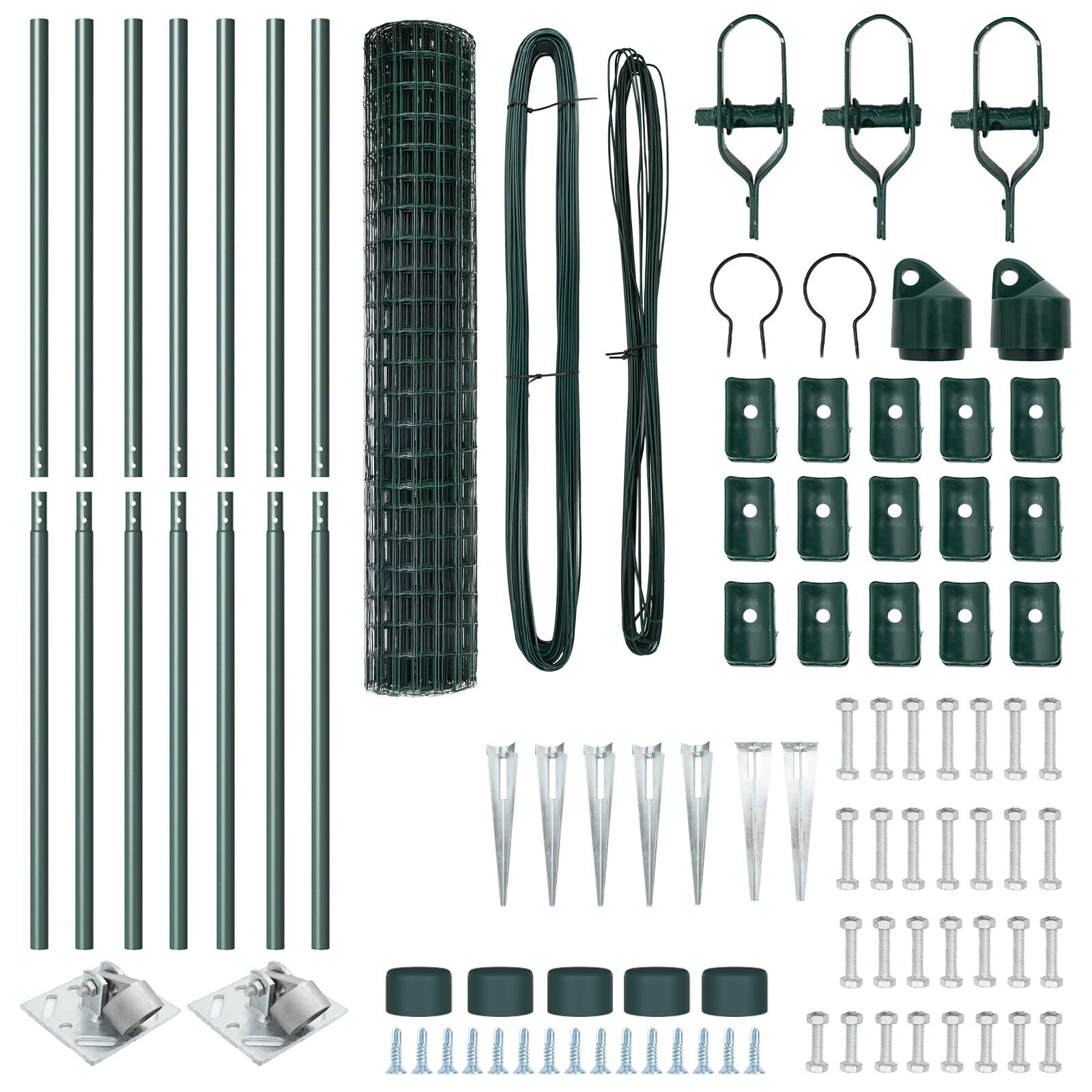 Gard Euro Set de 2 Verde Oțel galvanizat Mare Durabil GartenMobel Dekor