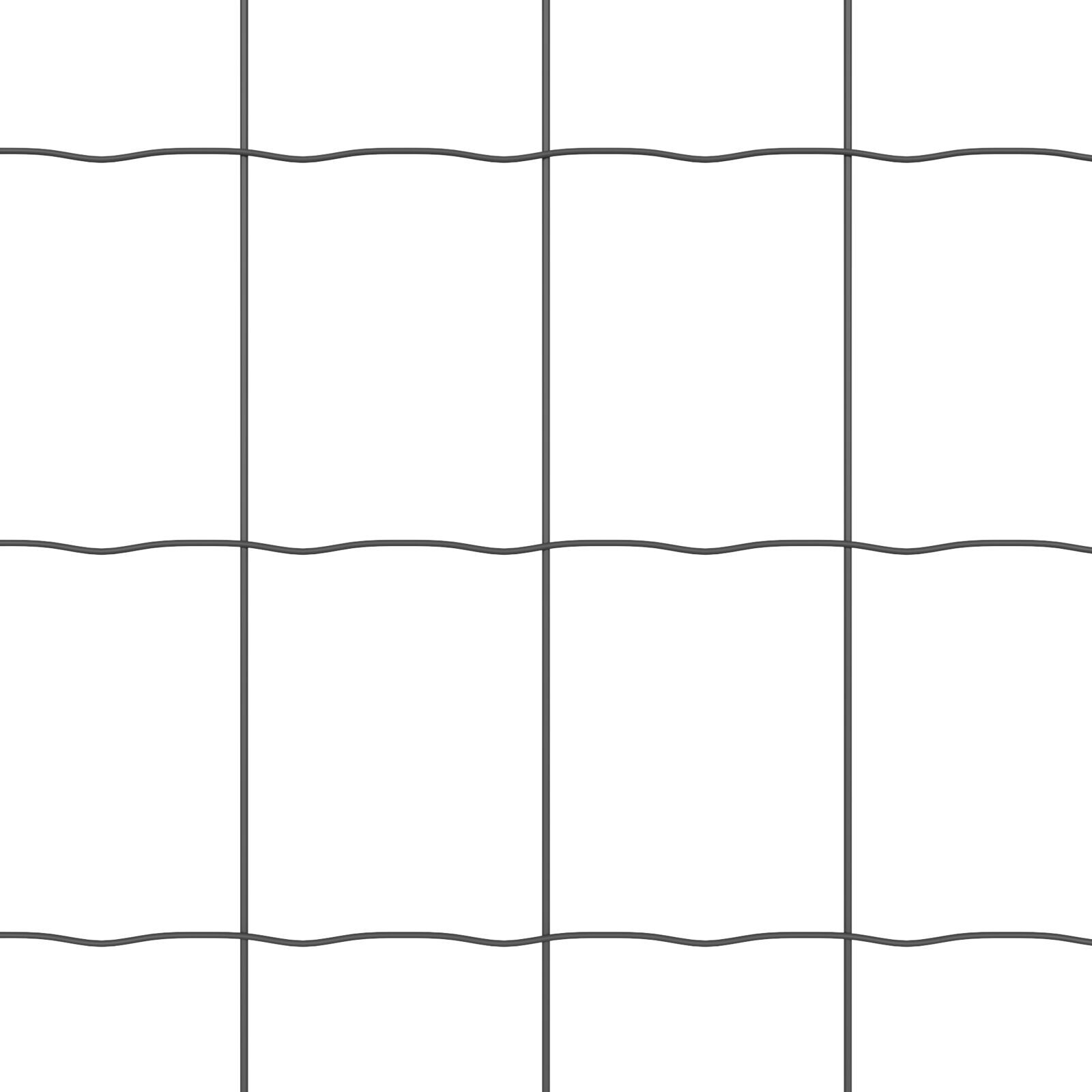 Euro Fence cu 7 stâlpi cu vârf 0.8x10 m din oțel galvanizat gri GartenMobel Dekor