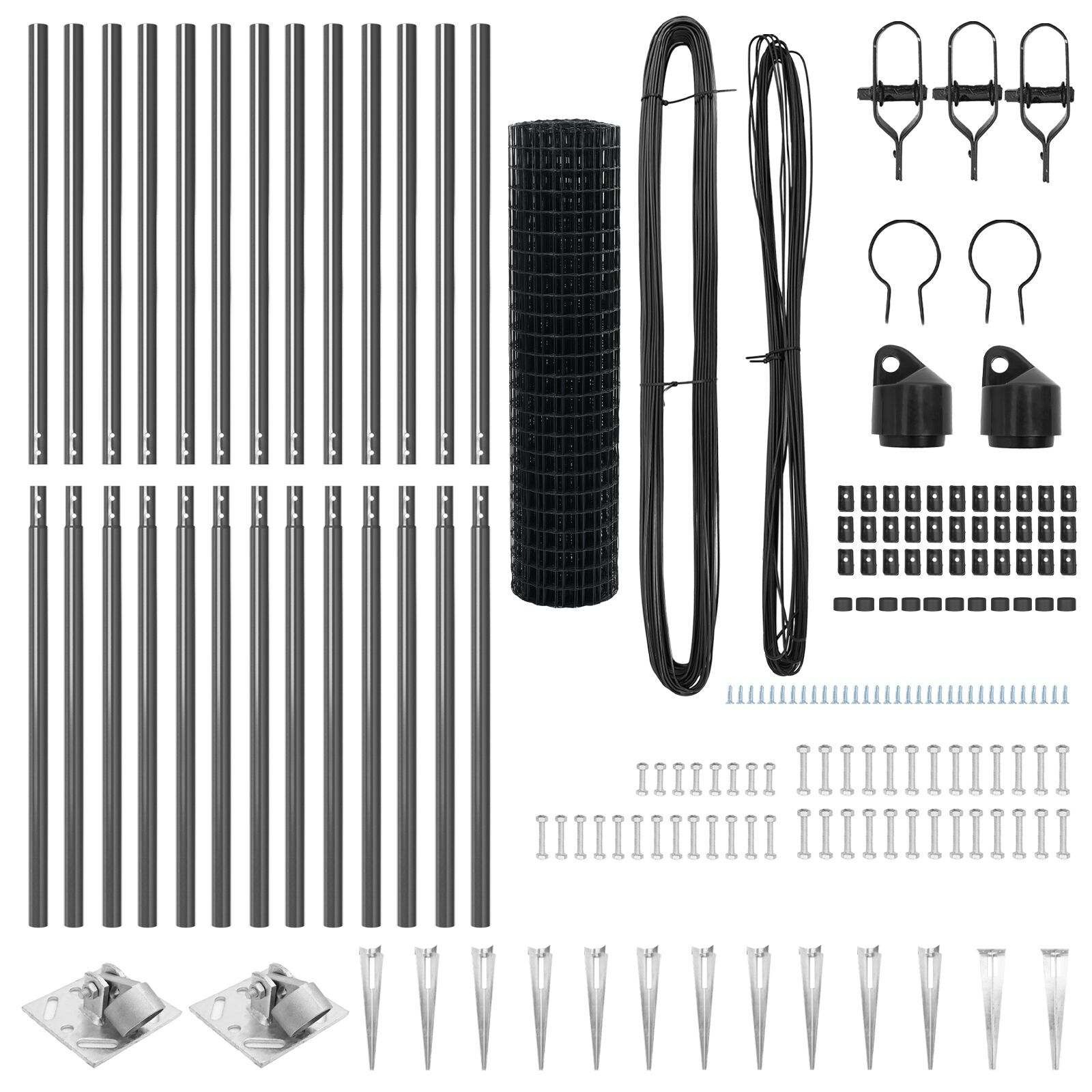 Gard Euro cu 13 Posturi Spike 1,2x25 m Oțel Galvanizat Gri GartenMobel Dekor