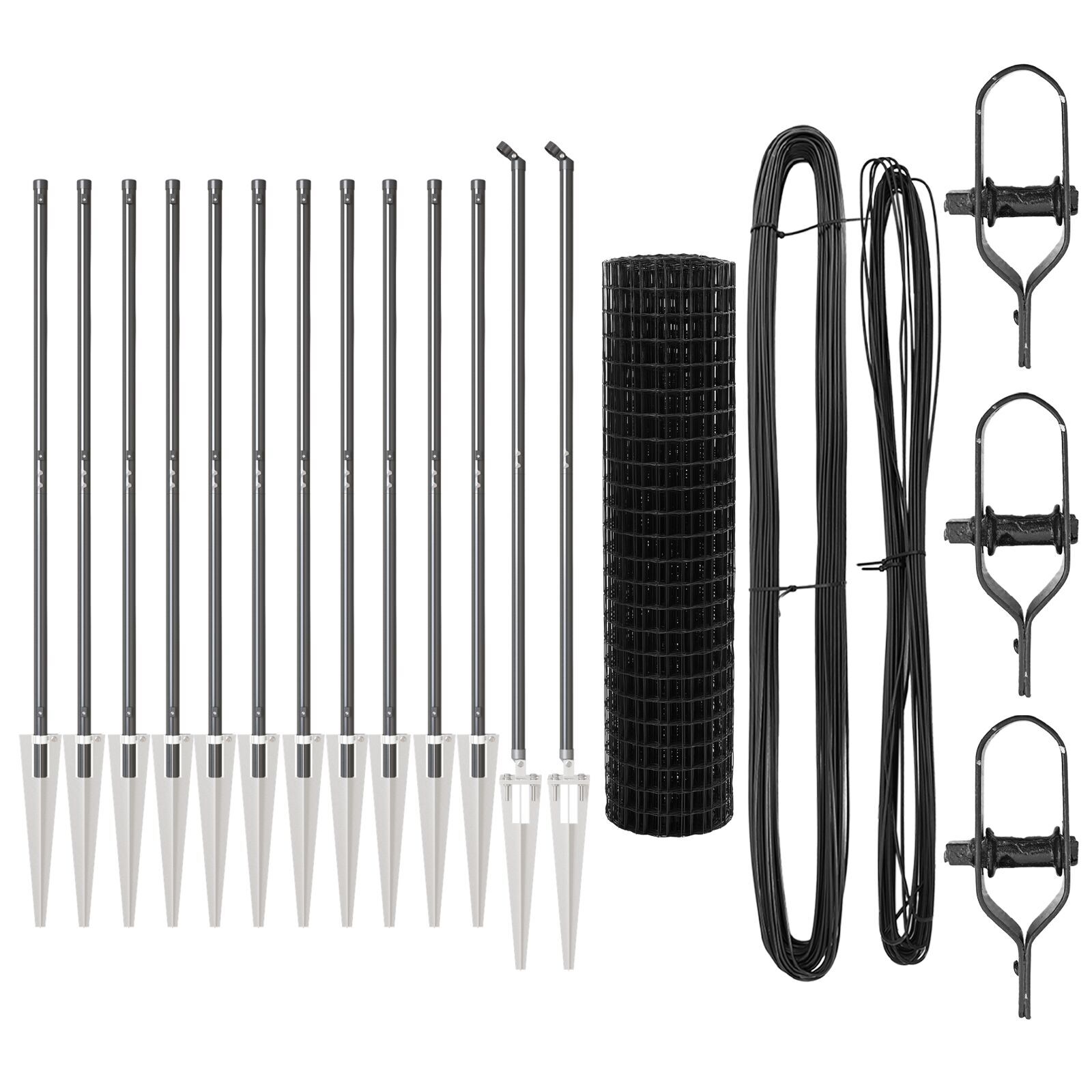 Gard Euro cu 13 Posturi Spike 1,2x25 m Oțel Galvanizat Gri GartenMobel Dekor