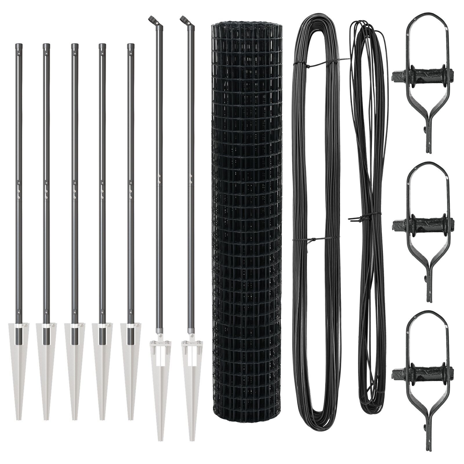 Gard Euro cu 7 țepe 1,5x10 m Oțel galvanizat Gri GartenMobel Dekor