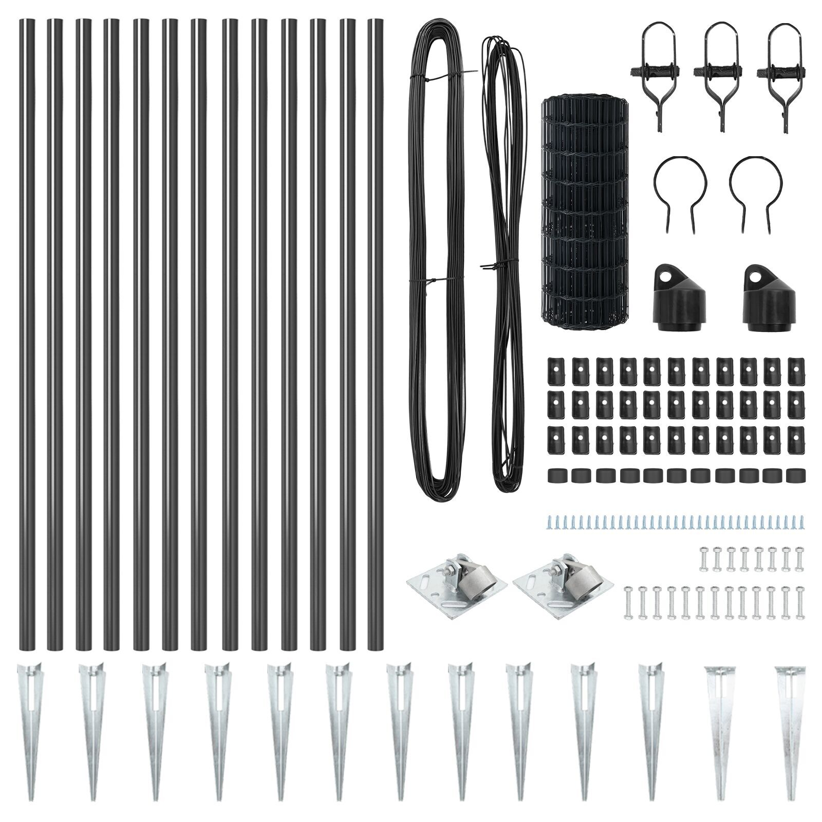 Gard Euro Gri Set de 2 Gri Metal 25 x 1 m Durabil Gard Euro GartenMobel Dekor