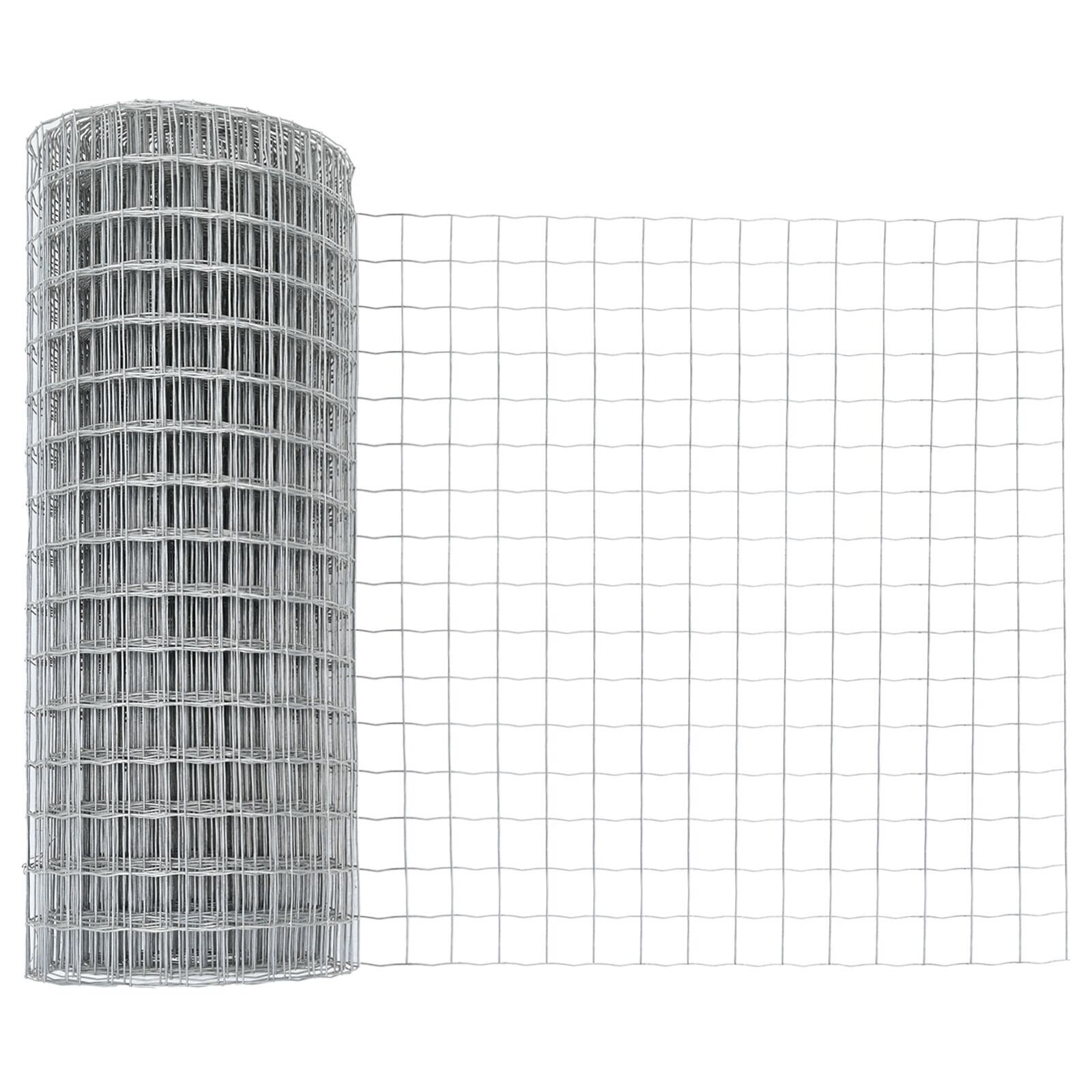 Gard Euro cu 7 stâlpi cu vârf 0.4x10 m din oțel galvanizat GartenMobel Dekor