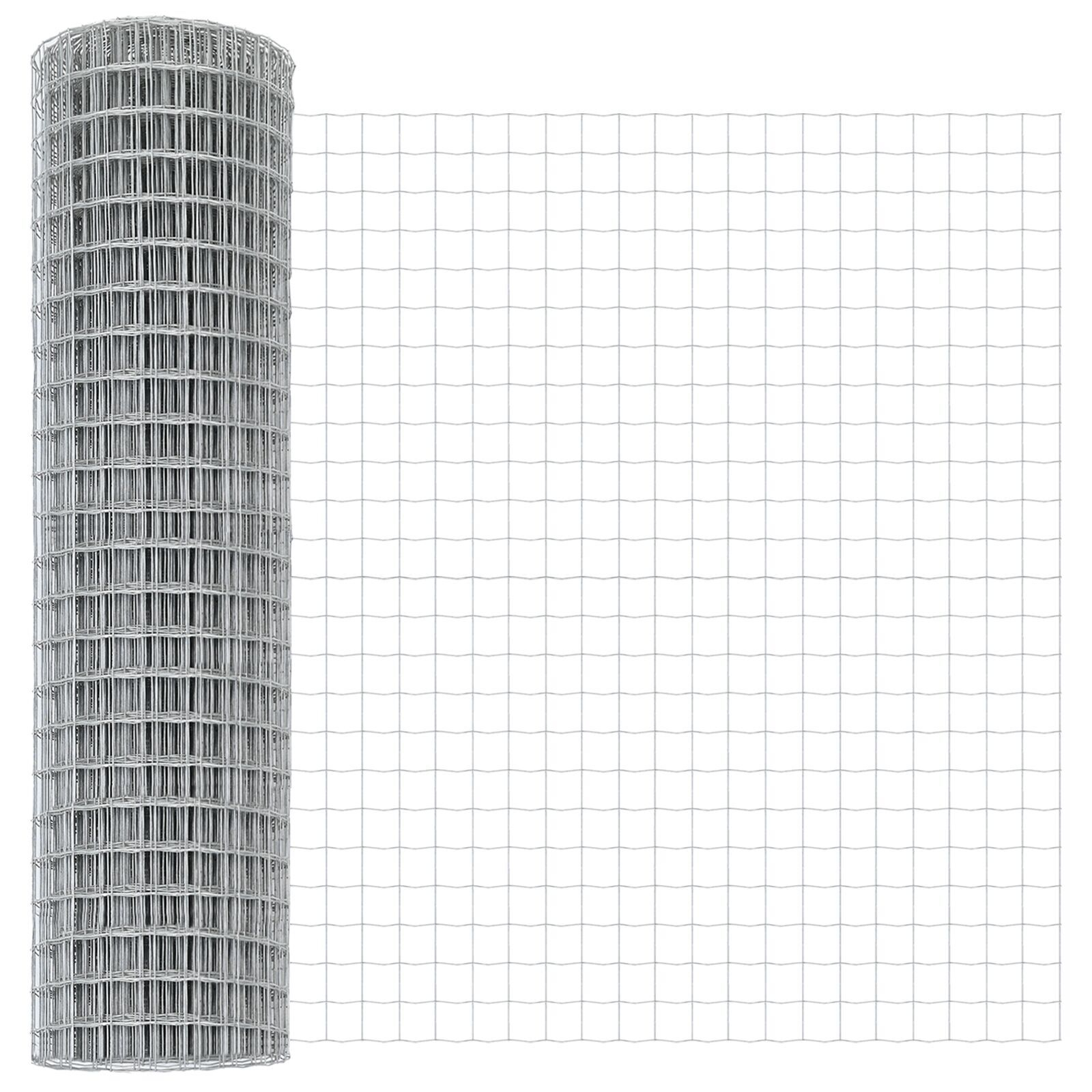 Împrejmuirea Euro cu 7 stâlpi cu vârf 1.4x10 m Oțel zincat GartenMobel Dekor