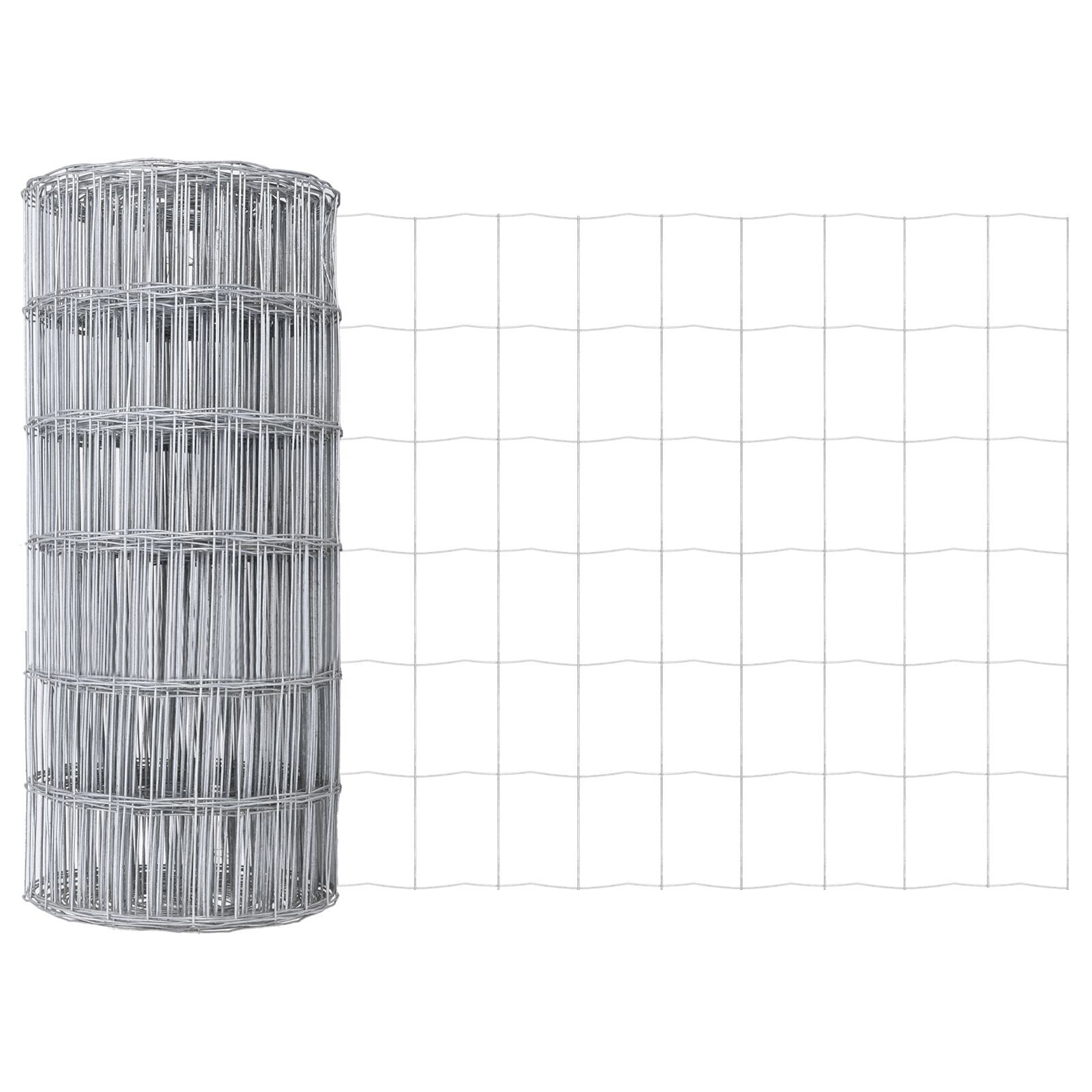 Gard Euro cu 7 stâlpi cu vârf 0.4x10 m Oțel galvanizat GartenMobel Dekor