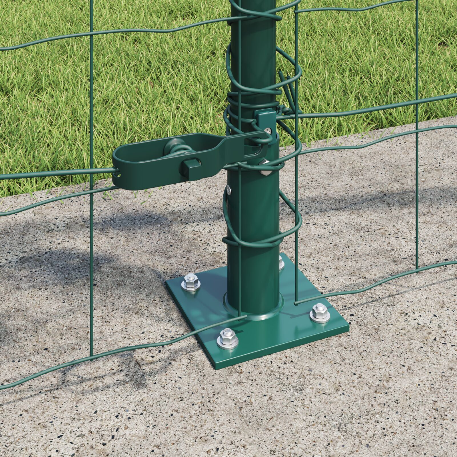 Euro Fence Set 2 Verde Metal PVC 10 x 0.8 m Durabil GartenMobel Dekor
