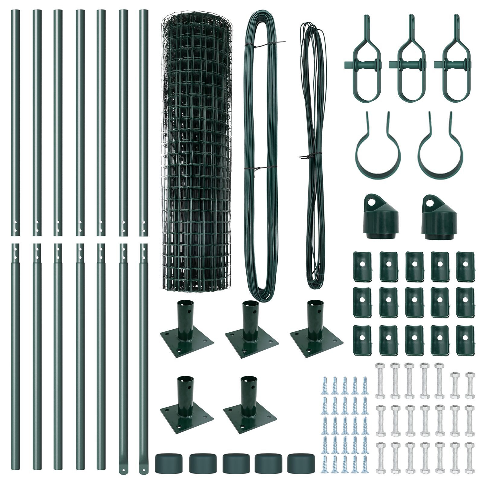 Euro Fence Set 2 Verde Metal PVC 10 x 0.8 m Durabil GartenMobel Dekor