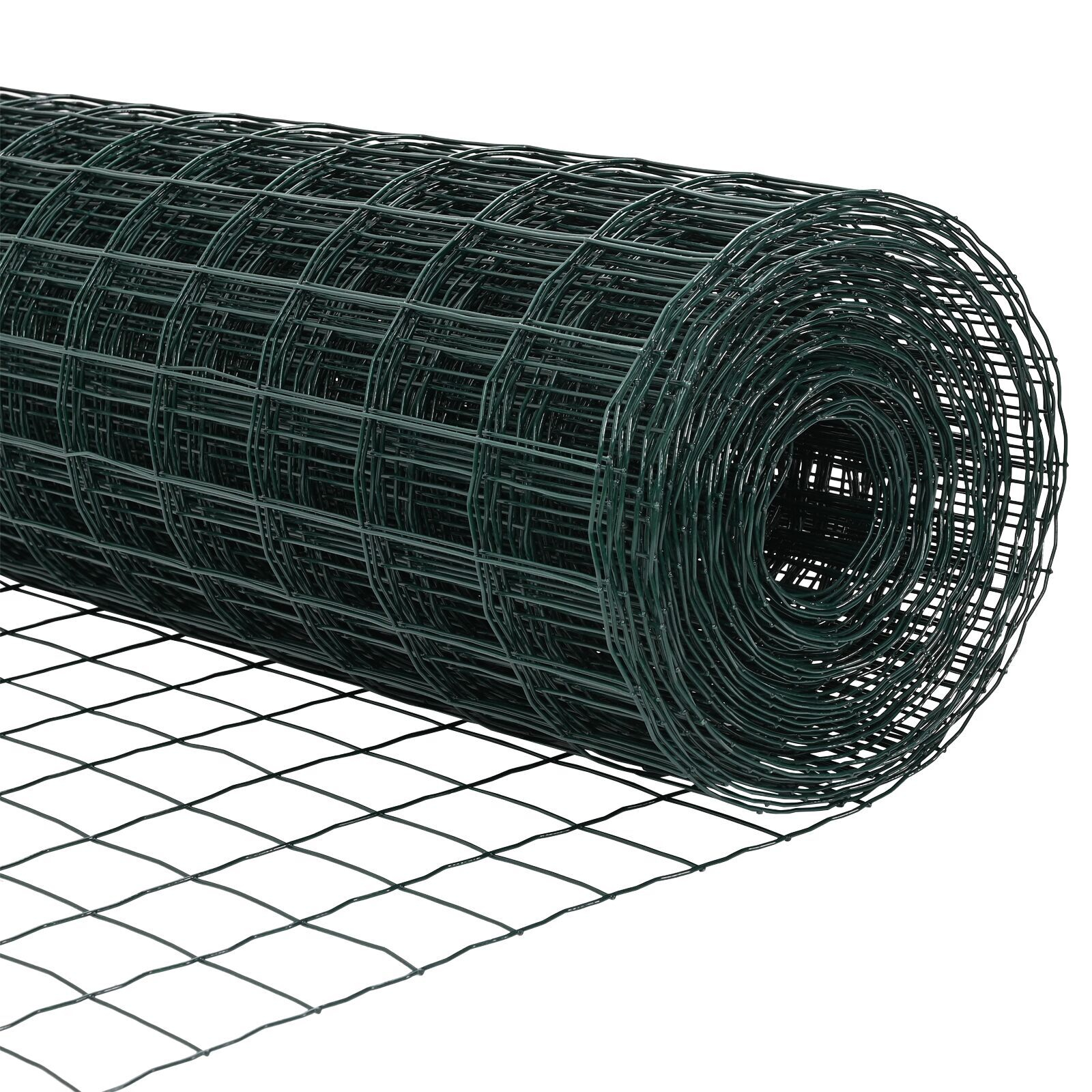Gard Euro cu 7 stâlpi flanșați 1x10 m Oțel galvanizat GartenMobel Dekor